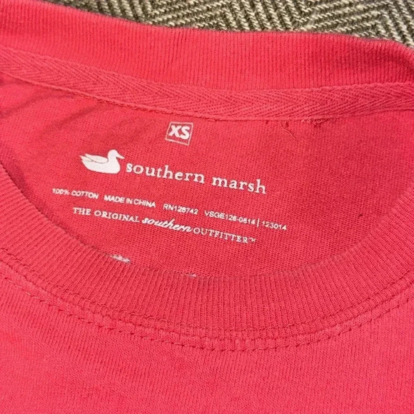 SOUTHERN MARSH WOMEN SHIRT PINK WITH BREAST POCKET SIZE XS - Picture 4 of 5